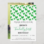 フロギー子供の誕生日パーティー 招待状 (正面/裏面)