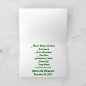 フロギー結婚ズ – 付き添い人要求 招待状 (内部)