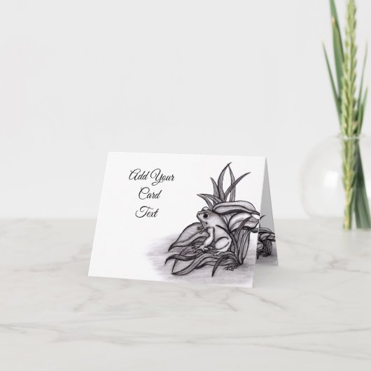 フロギー、テキストの追加 カード (正面)