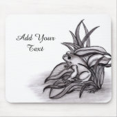 フロギー、テキストの追加 マウスパッド (正面)