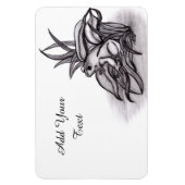 フロギー、テキストの追加 マグネット (縦)