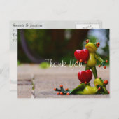 フログおもしろいス結婚の感謝 ポストカード (正面/裏面)