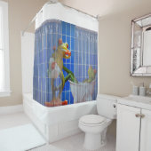 フログの動機付きシャワーカーテン シャワーカーテン (インサイチュ)