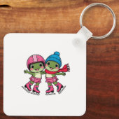 フログスアイススケートで滑る キーホルダー (裏面)