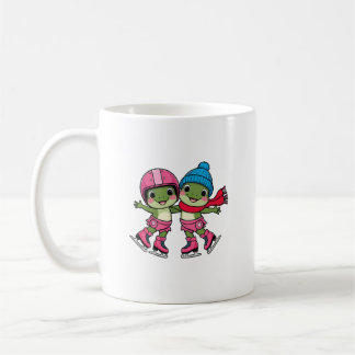 フログスアイススケートで滑る コーヒーマグカップ