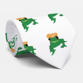 フログスターグリーンフロッグアート ネクタイ (ロール)