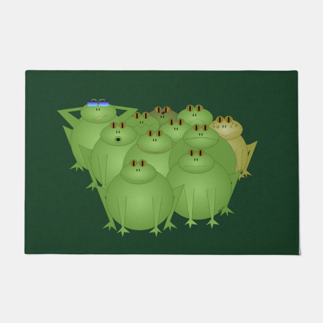 フログスファンキードアマット ドアマット (正面)