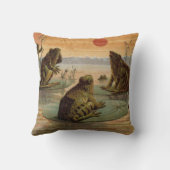 フログスリリパッドムーンイラストレーション クッション (裏面)