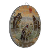 フログスリリパッドムーンイラストレーション ダーツボード (正面左)