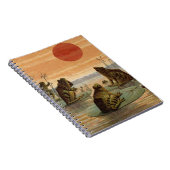 フログスリリパッドムーンイラストレーション ノートブック (右側)