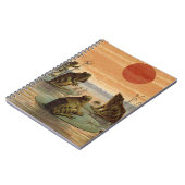 フログスリリパッドムーンイラストレーション ノートブック (左側)