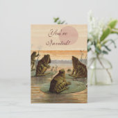 フログスリリパッドムーンイラストレーション 招待状 (スタンド正面)