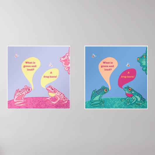 フログス間抜けアートプリント (正面)