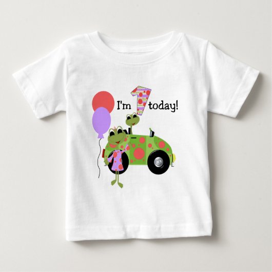 フログモダンスの誕生日 ベビーTシャツ (正面)