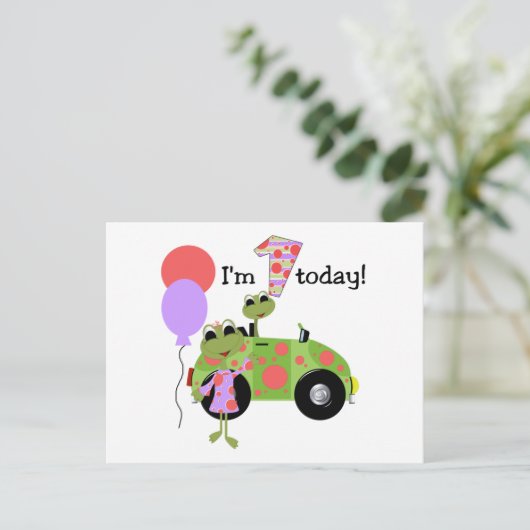 フログモダンスの誕生日 ポストカード (スタンド正面)