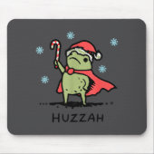 フログ フゥザ フログ ナイト 面白い 剣 ミーム 名言 クリスマス マウスパッド (正面)