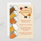 フロシービールズオクトーバーフェストパーティの招待状 招待状 (正面/裏面)