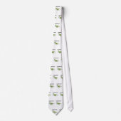 フロスのFlossoraptorの衛生学の歯科おもしろい-歯科医 ネクタイ (正面)