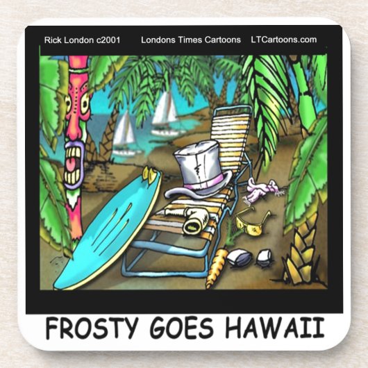 フロスティのハワイ旅行 楽しいクリスマス コースター (正面)