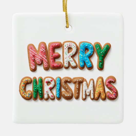 フロスティッドクッキー メリークリスマス オーナメント (正面)
