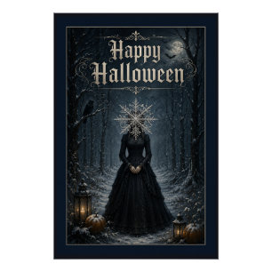 フロスティッド・ミッドナイト・ハロウィーンの魔女 ポスター