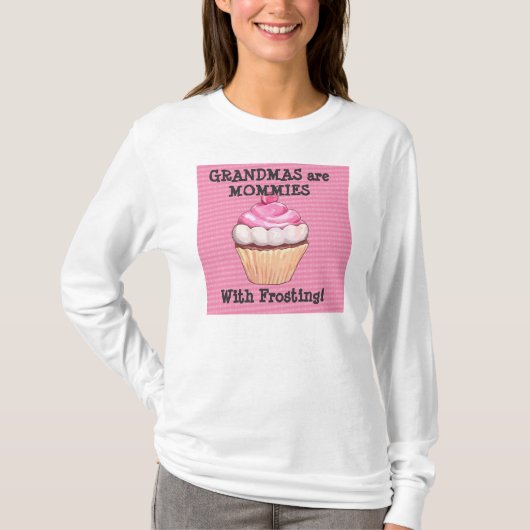 フロスティング付きママおばあちゃんTシャツ Tシャツ (正面)