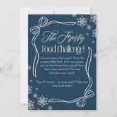 フロスティーボウブルー ベビーフードチャレンジゲームサイン 招待状 (正面)