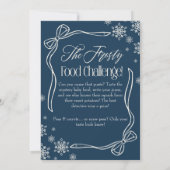 フロスティーボウブルー ベビーフードチャレンジゲームサイン 招待状 (裏面)