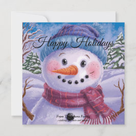 フロスティー・ザ・スノーマン フラット ホリデー カード