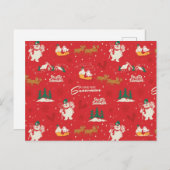 フロスティ - みんなが好きな雪だるまのパターン シーズンポストカード (正面/裏面)