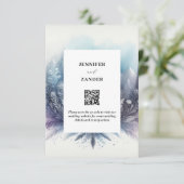 フロスティ・エレガンス ウェディング モダン・ウォーターカラー アイシー エンクロージャーカード (スタンド正面)