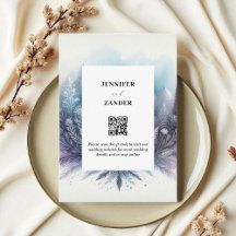 フロスティ・エレガンス ウェディング モダン・ウォーターカラー アイシー