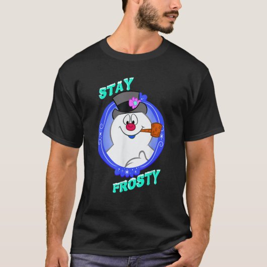 フロスティ・ザ・スノーマン さむさを楽しもう Tシャツ (正面)