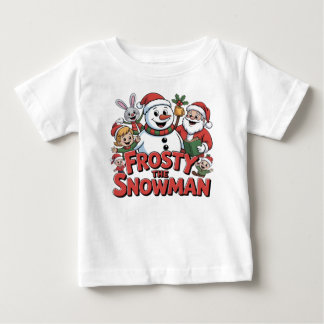 フロスティ・ザ・スノーマンTシャツデザイン ベビーTシャツ
