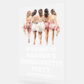 フロステッドアクリル白バチェロレッテウェルカムサイン アクリルサイン (傾斜)