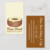 フロステッドクロワッサントドナツドーナツペストリーベーカリー 名刺 (正面/裏面)