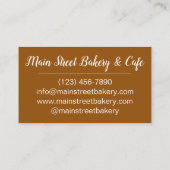 フロステッドクロワッサントドナツドーナツペストリーベーカリー 名刺 (裏面)