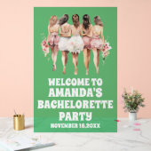 フロステッドグリーンバチェロレッテウェルカムサイン アクリルサイン (ウェディング)