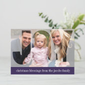 'フロステッドジョイ' （プラム）ホリデーカード シーズンカード (スタンド正面)