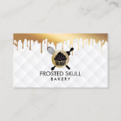 フロステッドスカルベーカリーカスタムクロスボーンロゴ 名刺 (正面)