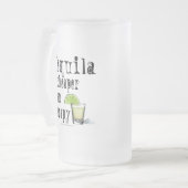 フロステッドスタインマグ – テキーラ、セラピーより安い フロストグラスビールジョッキ (正面左)