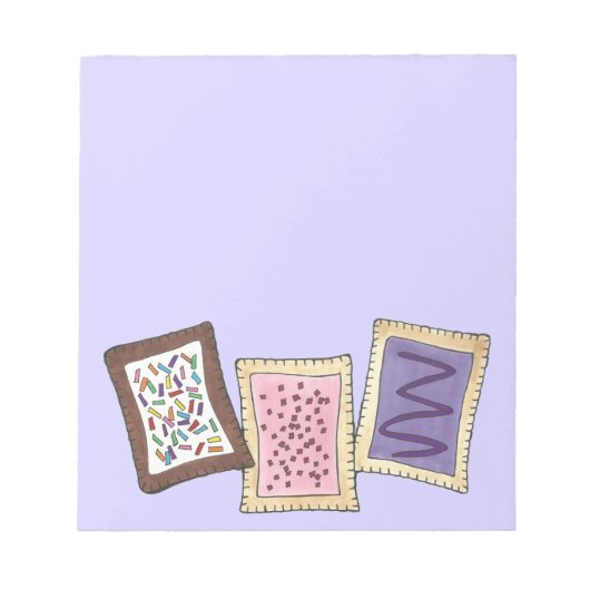 フロステッドトースターペストリーベーカリーブレックファーストペストリー ノートパッド (正面)