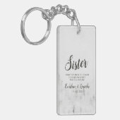 フロステッドパインズ素朴ホワイトマウンテンズシスター引用文 キーホルダー (正面左)