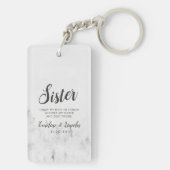 フロステッドパインズ素朴ホワイトマウンテンズシスター引用文 キーホルダー (裏面)
