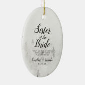 フロステッドパイン素朴ズシスターオブザブライド引用文 セラミックオーナメント (右)
