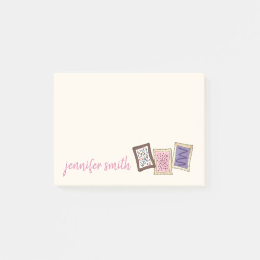 フロステッドパーソナライズされたトースターペストリーブレックファーストフード ポストイット (正面)