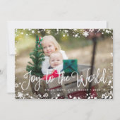 フロステッドフレームホリデーフォトカード シーズンカード (正面)