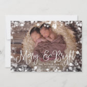 フロステッドフレームホリデーフォトカード シーズンカード (正面)