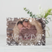 フロステッドフレームホリデーフォトカード シーズンカード (スタンド正面)