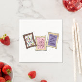 フロステッドブレックファーストトースターペストリージャンクフードグルメ スタンダードカクテルナプキン (インサイチュ)